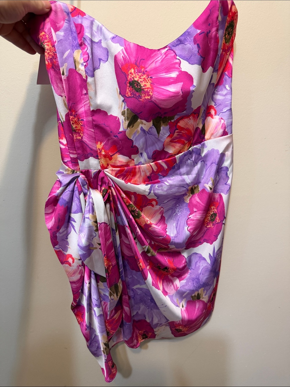 Katie May Pink & Purple Floral Girls Formal Dress 2341